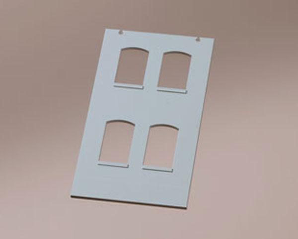 Walls with window openings gray (8pc)<br /><a href='images/pictures/Auhagen/80708.jpg' target='_blank'>Full size image</a>